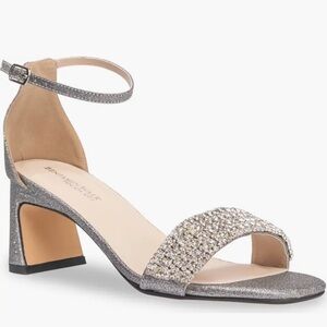 Benjamin Walk Silver Glitter Heels